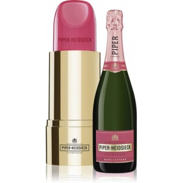 CHAMPAGNE PIPER HEIDSIECK ROSE LIPSTICK
